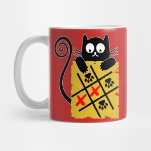 Black Cat Yellow  T-Shirt Cats Tee Shirt Gifts Mug